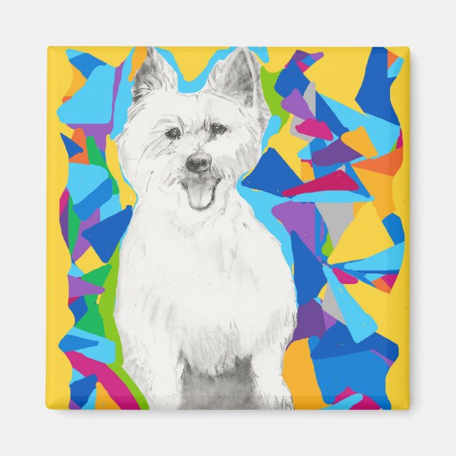 West Highland Terrier Magnet (Devant)