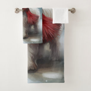 West Highland White Terrier Dog dans la neige Noël