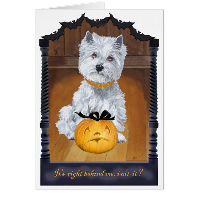 West Highland White Terrier HALLOWEEN (Devant)