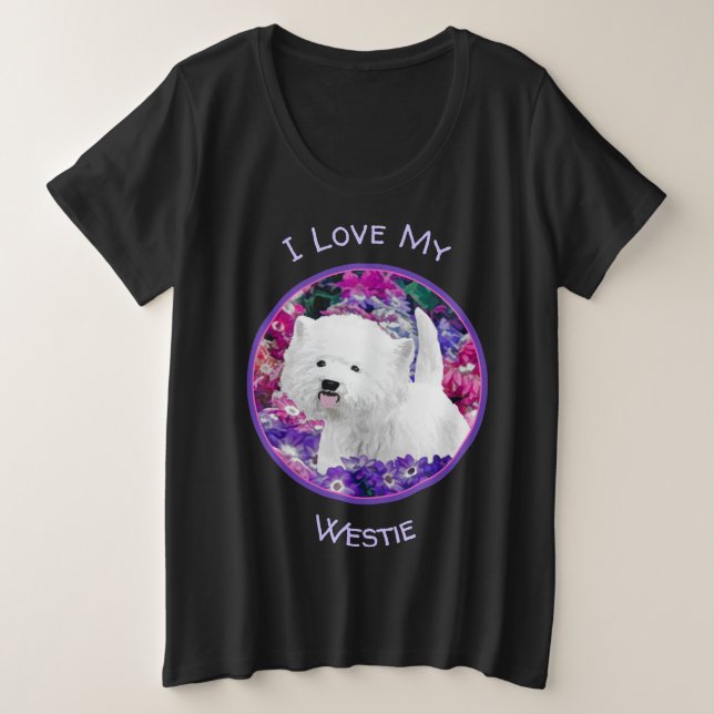 West Highland White Terrier Peinture Chien Art (Design devant)