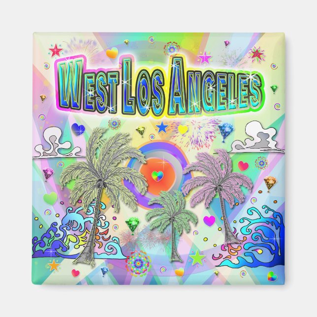 West Los Angeles Deep Dream Magnet (Devant)