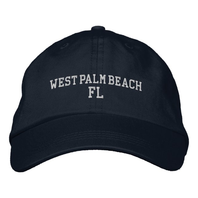 West Palm Beach Casquette de baseball brodé (Devant)