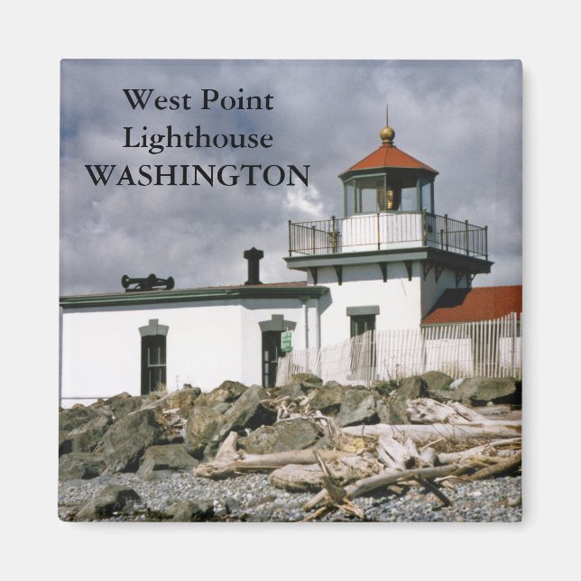 West Point Lighthouse, Washington Magnet (Devant)