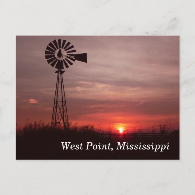 West Point, Mississippi carte postale (Devant)