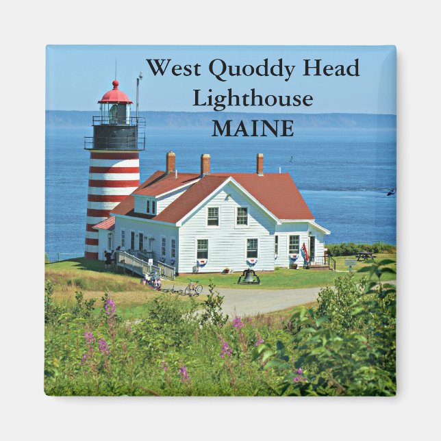 West Quoddy Head Lighthouse, Maine Magnet (Devant)