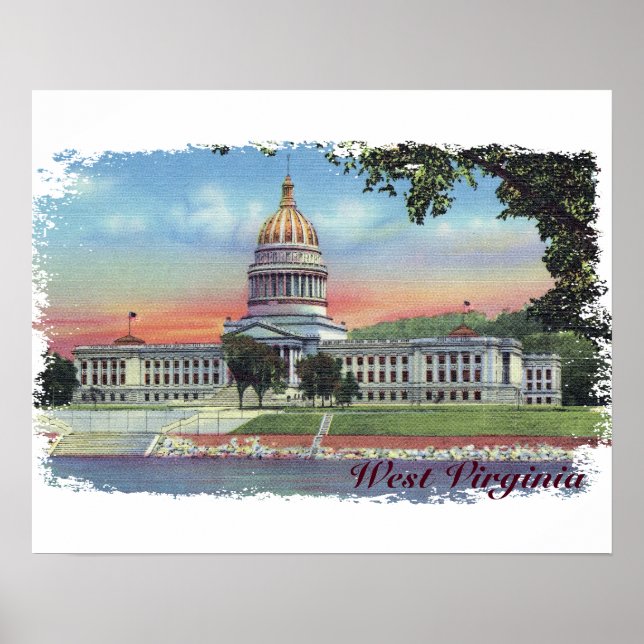 West Virginia State Capitol Poster (Devant)