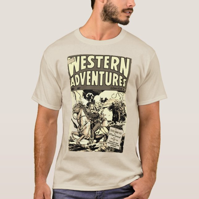 Western Adventures Classic Comics T-shirt (Devant)