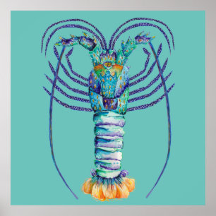 Western Australian Painted Rock Lobster Poster
