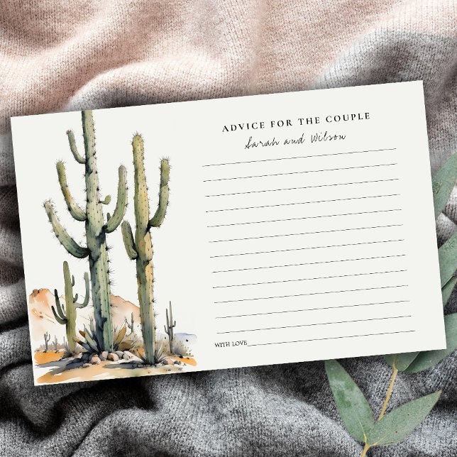 Western Cactus Desert Paysage Conseils pour couple (Créateur téléchargé)