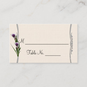 Western Calla Lily Posh Mariage Cartes de Place