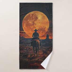 Western Cowboy À L'Orange Cadre Lune