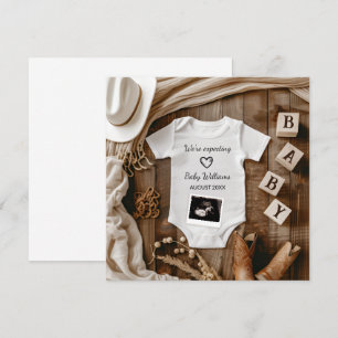 Western Cowboy Baby Faire-part