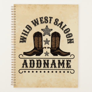 Western Cowboy Boots AJOUTER LE NOM Sheriff Spurs
