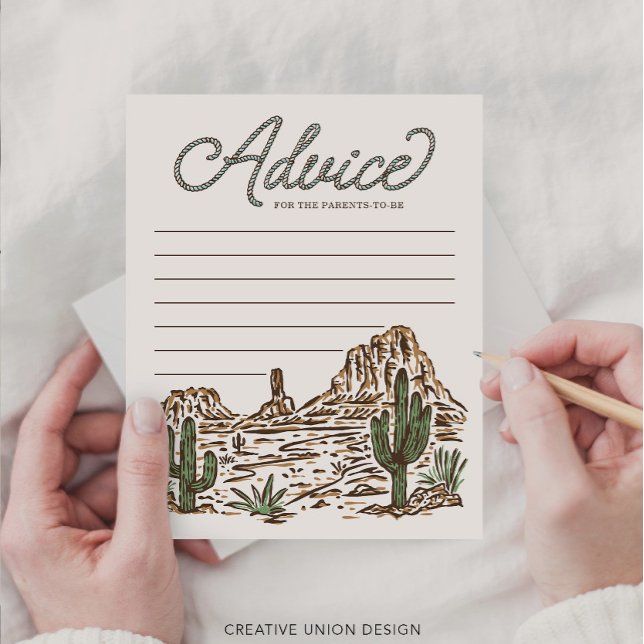 Western Cowboy Boy Baby shower Cartes de conseil (Créateur téléchargé)