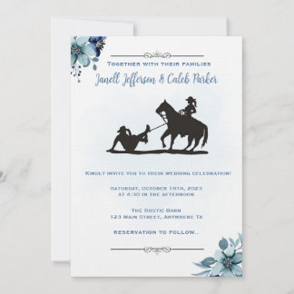 Western Faire-part de mariage Funny Rodeo Invitati