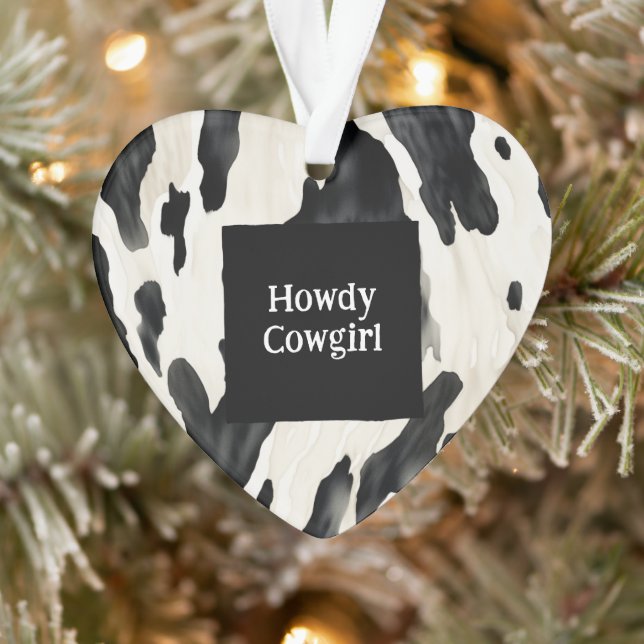 Western Farm Animal Cow Country Christmas (Arbre)