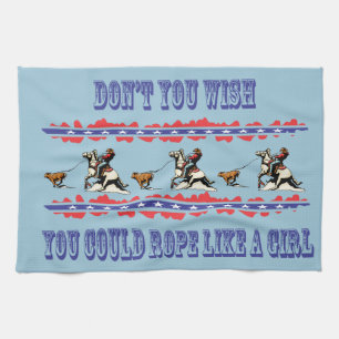 Western Kitchen Serviette Calf Roping