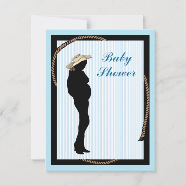 western maman Baby shower Invitation (Devant)