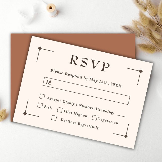 Western Mariage Pays Russe carte RSVP (Créateur téléchargé)