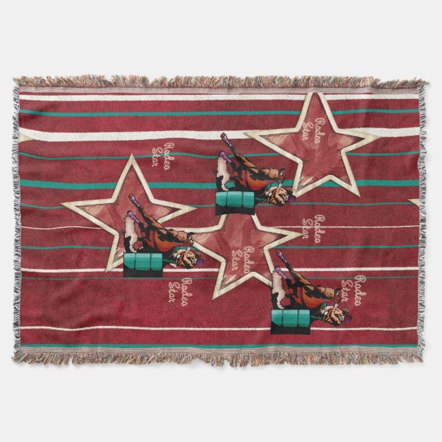 Western Rodeo Barrel Racer Jeter la couverture (Devant)