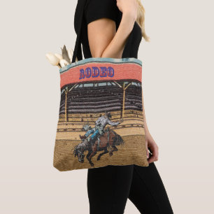 Western Rodeo Cowboy Bronc Sac fourre-tout d'équi