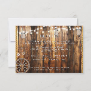 Western Rope Wagon Wheel Mason Jar Lights Détails