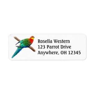 Western Rosella Parrot Étiquette