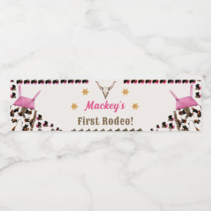 Western Rustic Birthday Party Étiquette de bouteil