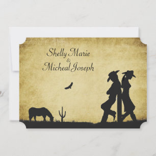 Western Rustic Faire-part de mariage