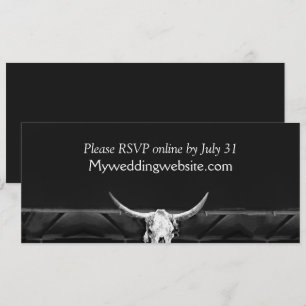 Western Rustic Pays Noir Et Blanc Taureau