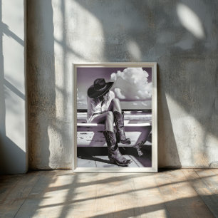 Western Soul - Poster d'une fille Imprimer