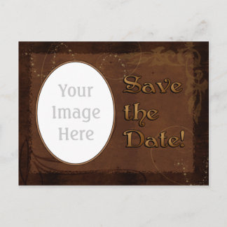Western Wedding Enregistrer la date modèle de cart