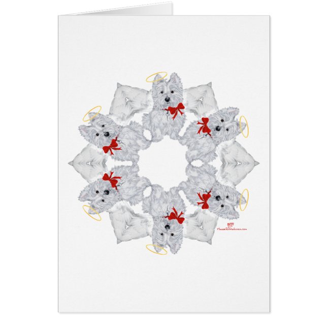Westie Ange Flocon de Neige (Devant)