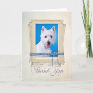 Westie Carte de remerciements