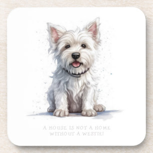 Westie Cheeky Cute Westie Loisirs Dessous de verre