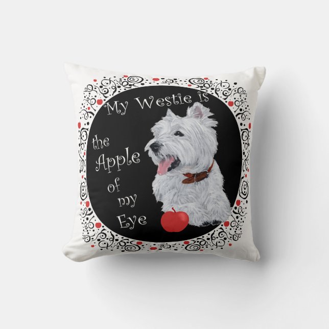 Westie Chouchou de mes Yeux COUSSIN (Recto)