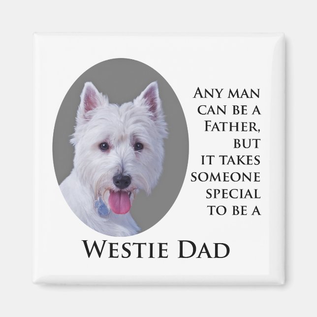 Westie Dad Magnet (Devant)
