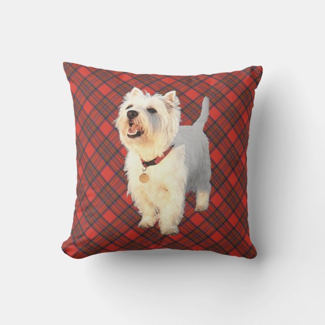 Westie sur COUSSIN Tartan (Recto)