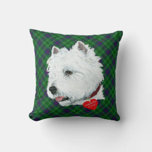 Westie sur le COUSSIN tatan