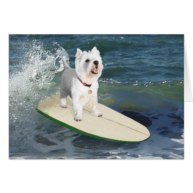 Westie Surfer (Devant horizontal)
