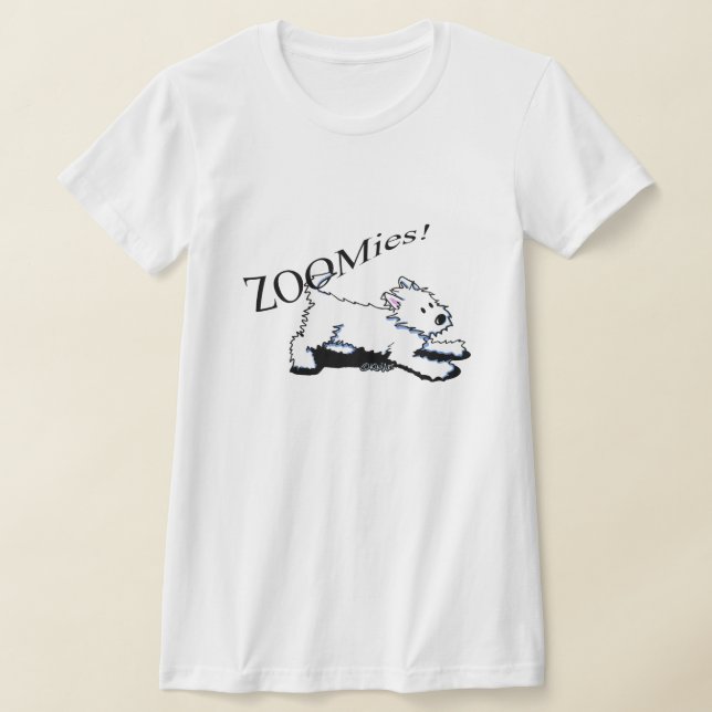 Westie Zoomies Hanes femmes Nano T-Shirt (Poser)
