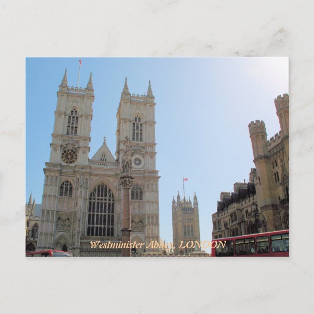 Westminster Abbey London Carte postale britannique (Devant)