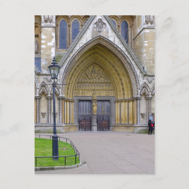 Westminster Abbey North Door, Londres Carte postal (Devant)