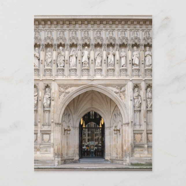 Westminster Abbey West Door, Londres Carte postale (Devant)