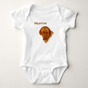 Weston Nom Avec Dogue De Bordeaux, Body bébé