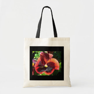 Wet Pansy Tote Bag