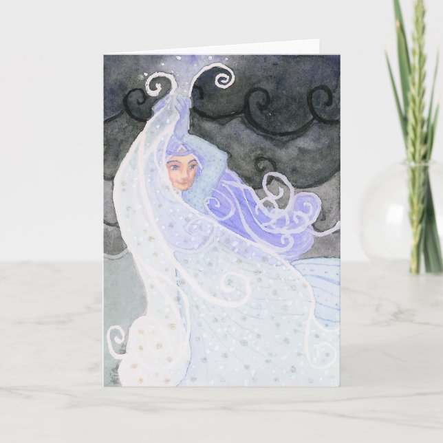 "Wetherwoman : Snowstorm" Cartes de voeux et de no (Devant)