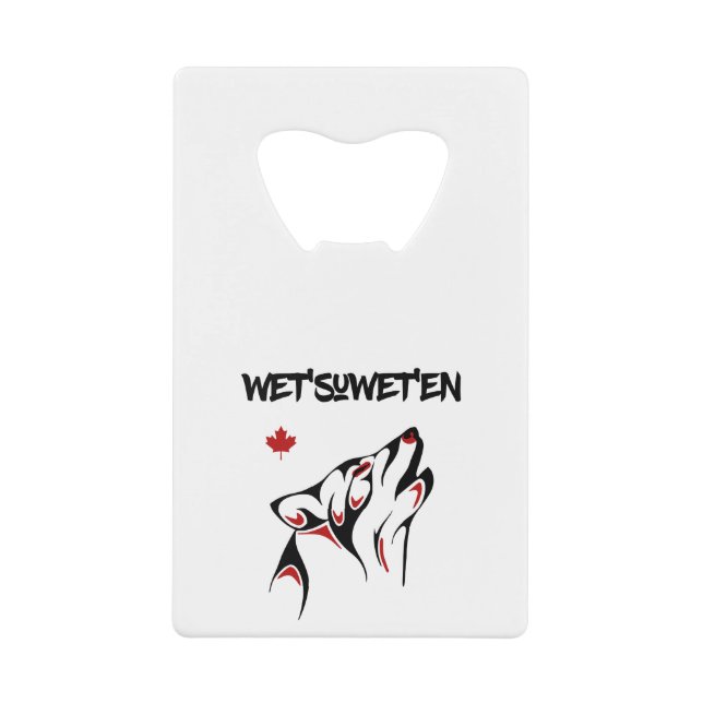 Wet'suwet'en Howling Wolf Haida Style Tatouage cou (Devant)