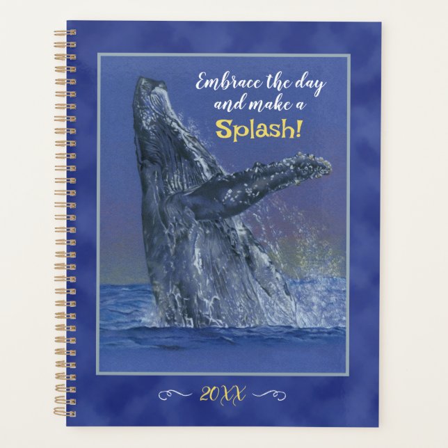 Whale Art avec plaisir Dit Weekly/Daily Planner (Devant)