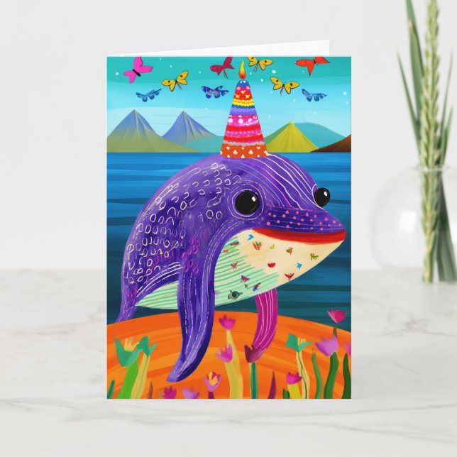 Whale of a Time : Carte Anniversaire de enfant mig (Devant)